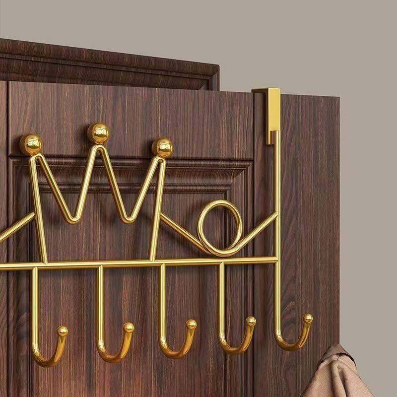 免打孔门后挂衣架挂钩收纳衣服包包挂架厨房浴室铁艺门上衣帽挂钩,淘宝优惠券,粉丝福利购,淘宝优惠卷