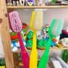 Creative, funny, oversized toothbrush props, bath brush, scrubbing brush, soft bristled exfoliating brush, fun giant toilet brush, cute
