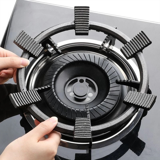 Gasherd-Halterung, Unterherd-Anti-Rutsch-Halterung, Erdgasherd, kleiner Topflappen, vier oder fünf Krallen, universeller Wok-Ständer, Topfregal