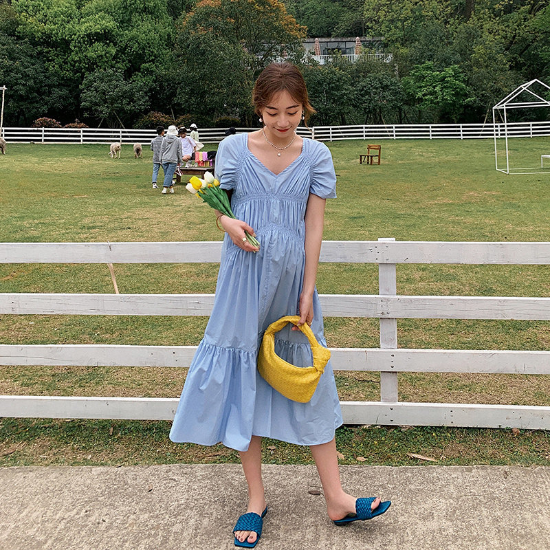 【夏装秒】孕妇春夏装大码宽松连衣裙 欧丽妈咪连衣裙