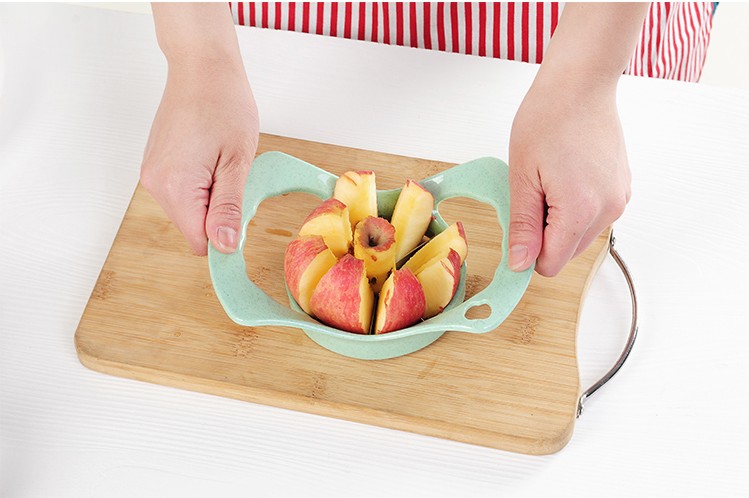 切水果工具麦元素多功能苹果分割器不锈钢家用去核切片切块分离器 - 图2