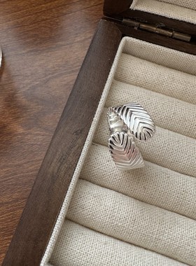 羽毛造型戒指戒指夏尼羽毛韩版女