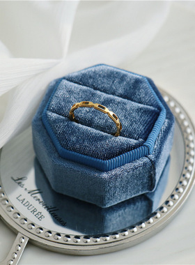 法式镂空百搭骨节戒指