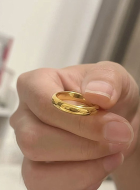 钛钢光面高级舒适感泥鳅背素圈