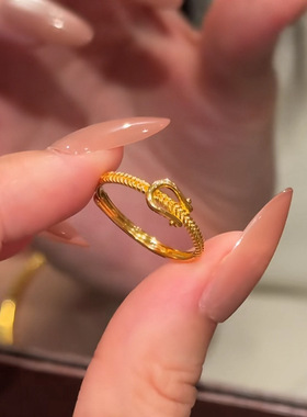 钛钢高保色小众设计马蹄扣