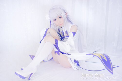 漫云涧从零开始的异生活 艾米莉亚cosplay女装全套服装定制 - 图1