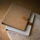 Leather buckle DIY loose-leaf photo album, creative literary niche photo album, adhesive storage album, baby scrapbook