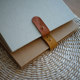 Leather buckle DIY loose-leaf photo album, creative literary niche photo album, adhesive storage album, baby scrapbook