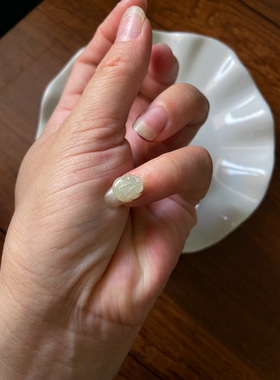 天然A货翡翠冰糯种招财守正财迷你小小貔貅女戒指手绳手链原玉石