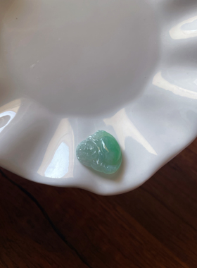 天然翡翠A货玉石冰绿小佛公锁骨链吊坠大肚佛笑佛玉弥勒佛有证书