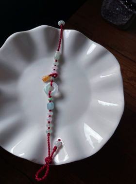 天然翡翠A货浅飘甜甜圈平安扣玉环好运黄翡蝉一鸣惊人红手绳手链