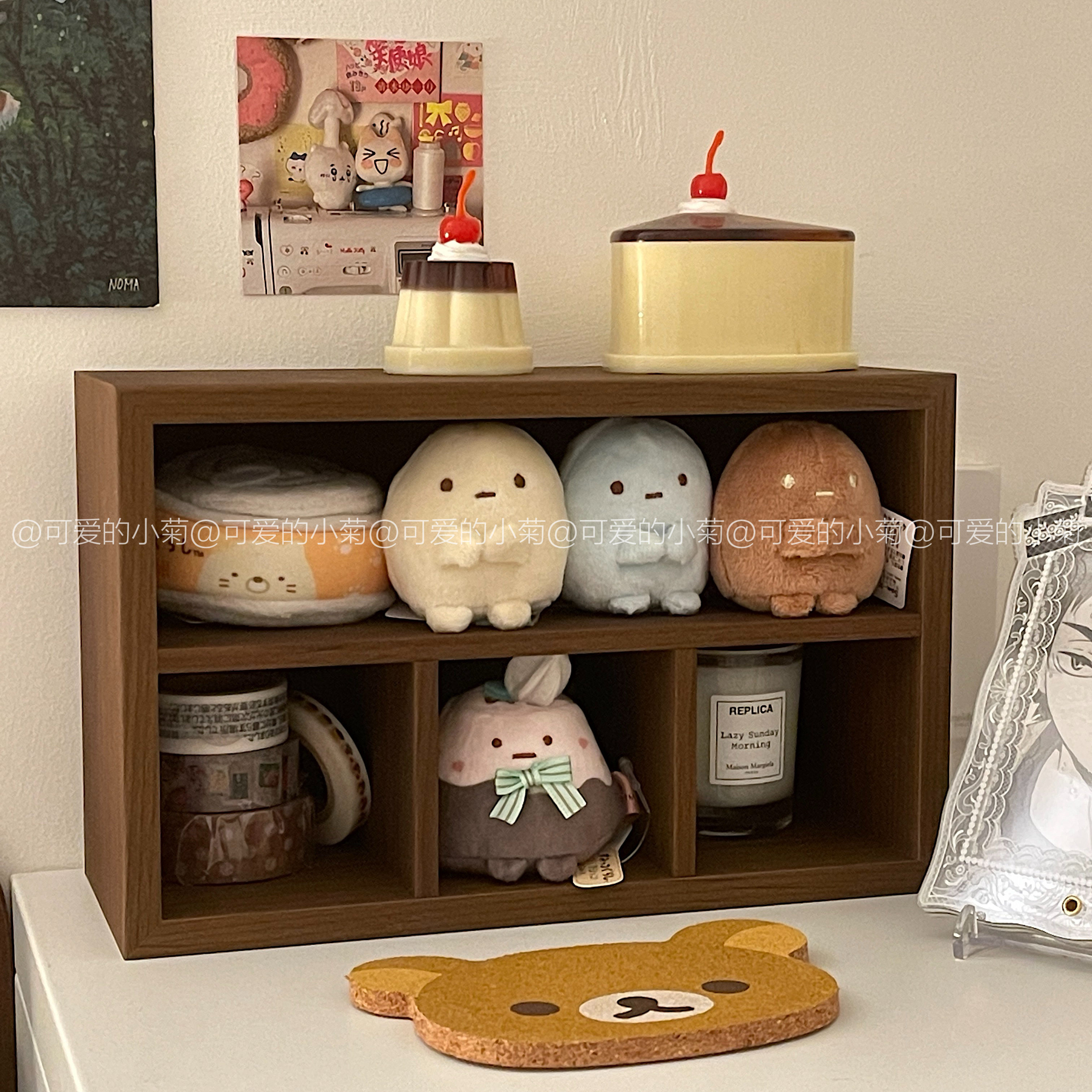 木制桌面收纳小型公仔玩偶角落生物展示柜滴胶模具笔记本收纳柜,淘宝优惠券,粉丝福利购,淘宝优惠卷