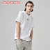 Kappa Kappa Thể thao nam ngắn tay áo thun giản dị Mùa hè nửa tay áo hoodie 2019 mẫu | K0912TD61D - Áo phông thể thao Áo phông thể thao
