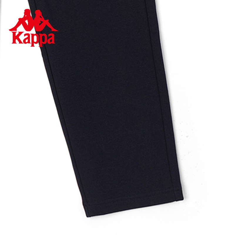 Kappa卡帕运动裤新款女黑色加绒长裤休闲锥形裤小脚卫裤K0C82AK07 - 图3