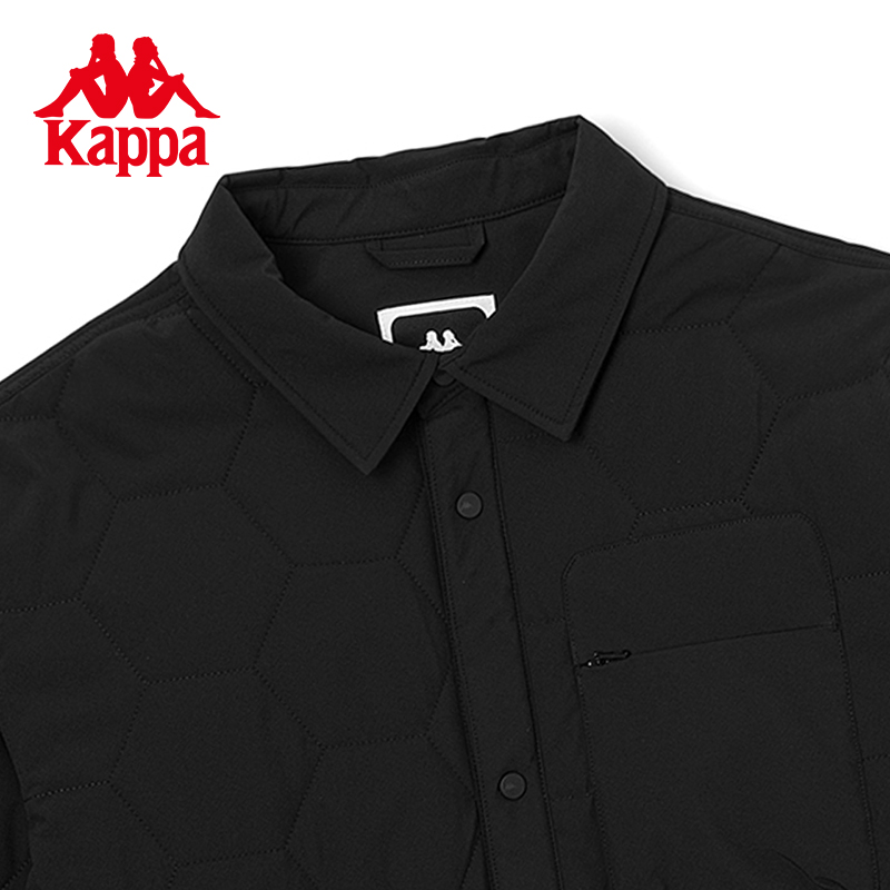 Kappa卡帕棉服新款男冬季衬衫棉服户外防寒保暖外套K0C72MM01 - 图1