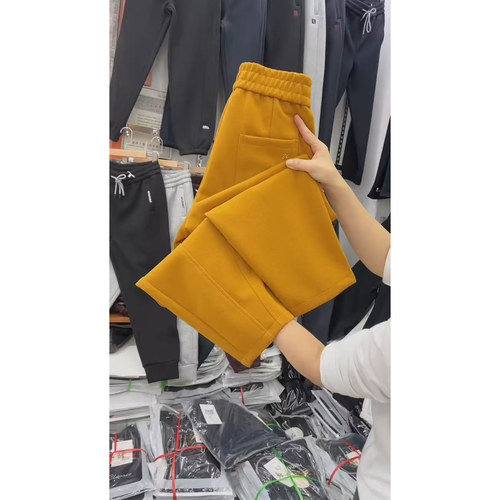 2026春秋季新款小个子九分休闲裤女百搭高品质纯棉卫裤女士裤子 - 图2