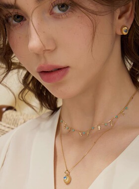 秘密花园浅夏满天星项链女