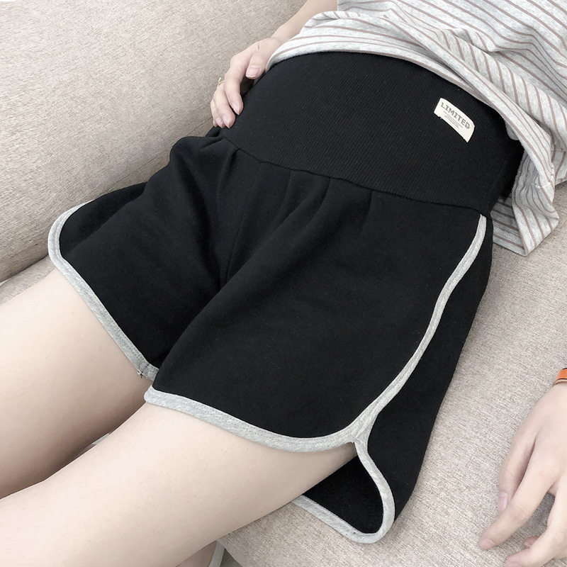2019春夏新款孕妇瑜伽短裤健身跑步纯棉弹力高腰托腹裤打底裤外穿,淘宝优惠券,粉丝福利购,淘宝优惠卷