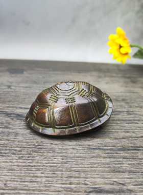 古玩杂项收藏仿古大清乾隆年制八卦龟甲手把件家居装饰品工艺品