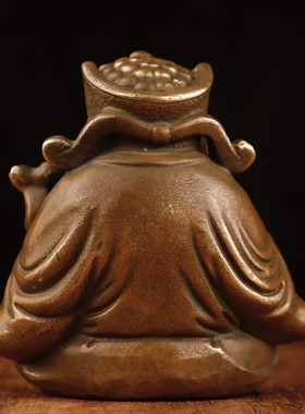 仿古坐财神摆件招财进宝元宝如意财神 元宝如意躺财神