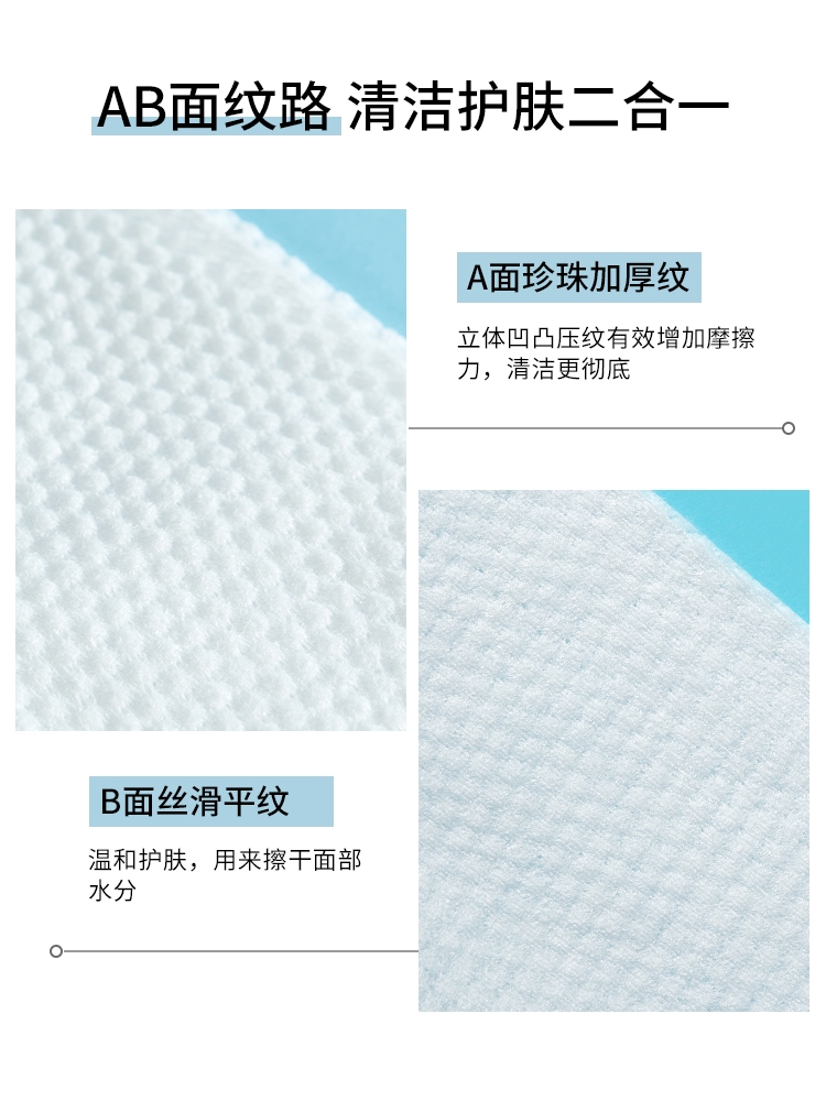 健美创研一次性洗脸巾卷筒珍珠加厚卸妆巾干湿两用棉柔巾-图0