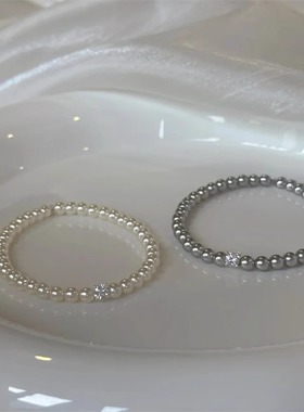 新品手链 fever博主珍珠手链女设计小众精致细款百搭手饰