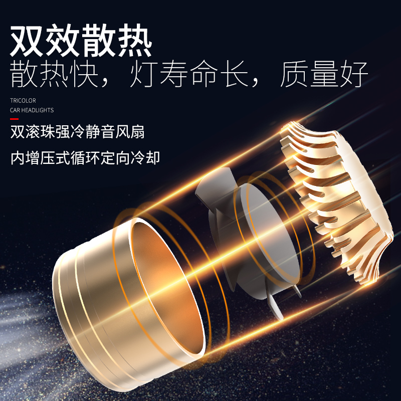 适用于本田十代思域9.5代雅阁CRV缤智XRV锋范凌派led大灯远近灯泡 - 图2