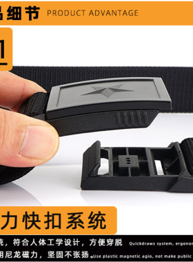 多功能运动军迷快脱工装训练卡扣