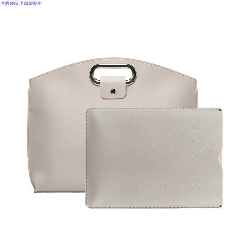 手提高级感  小众公文包女士文件包华为13笔记本手提包真皮简约,淘宝优惠券,粉丝福利购,淘宝优惠卷