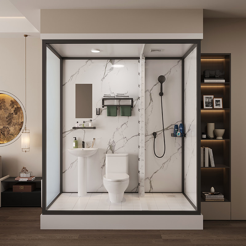 整体淋浴房卫生间家用一体式洗澡房干湿分离酒店浴室农村老人厕所,淘宝优惠券,粉丝福利购,淘宝优惠卷