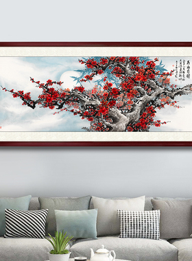花鸟报春图客厅装饰画国画