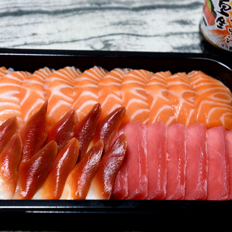 新鲜拼盘3拼进口冰鲜三文鱼生鱼片 怡鲜来三文鱼