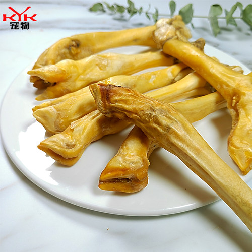 自制手工宠物零食羊蹄子狗狗磨牙棒洁齿耐咬骨头泰迪成幼犬哈士奇 - 图1