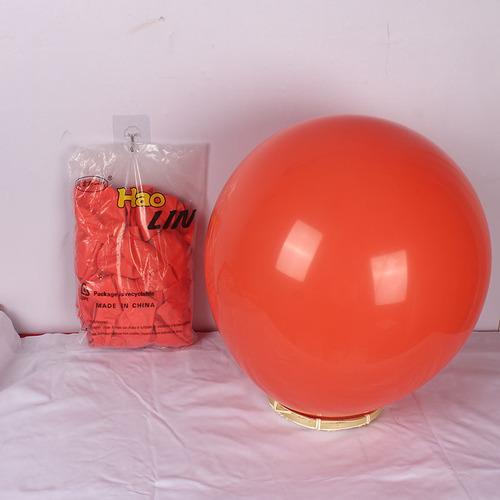 整包haolin18寸加厚圆形乳胶气球玛卡龙色生日派对装饰拱门造型