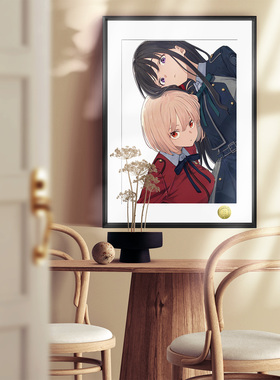 莉可丽丝呆萌少女特工锦木千束井上泷奈周边装饰画