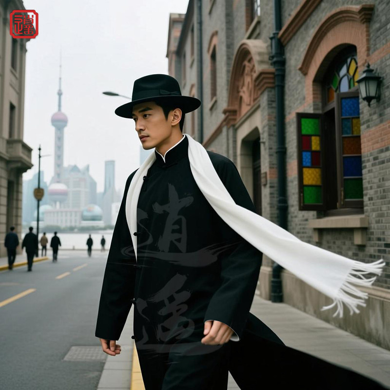 上海滩民国风大褂年会节日演出服套装话剧长衫影视毕业照相声服装,淘宝优惠券,粉丝福利购,淘宝优惠卷