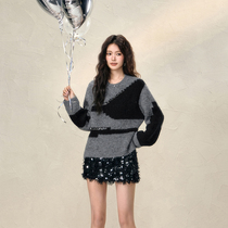 Heavy Work Hand Metal Buckle Nail Pearl Craft Irregular Flower Type Loose Round Collar Sweater