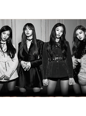 blackpink海报墙贴Lisa贴纸Jennie金智妮Jisoo朴彩英rose超大壁纸