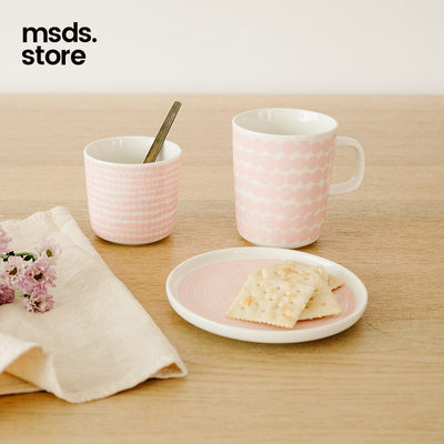 芬兰进口marimekko波点马克咖啡杯茶壶盘子饭碗rasymatto陶瓷餐具 虎窝淘