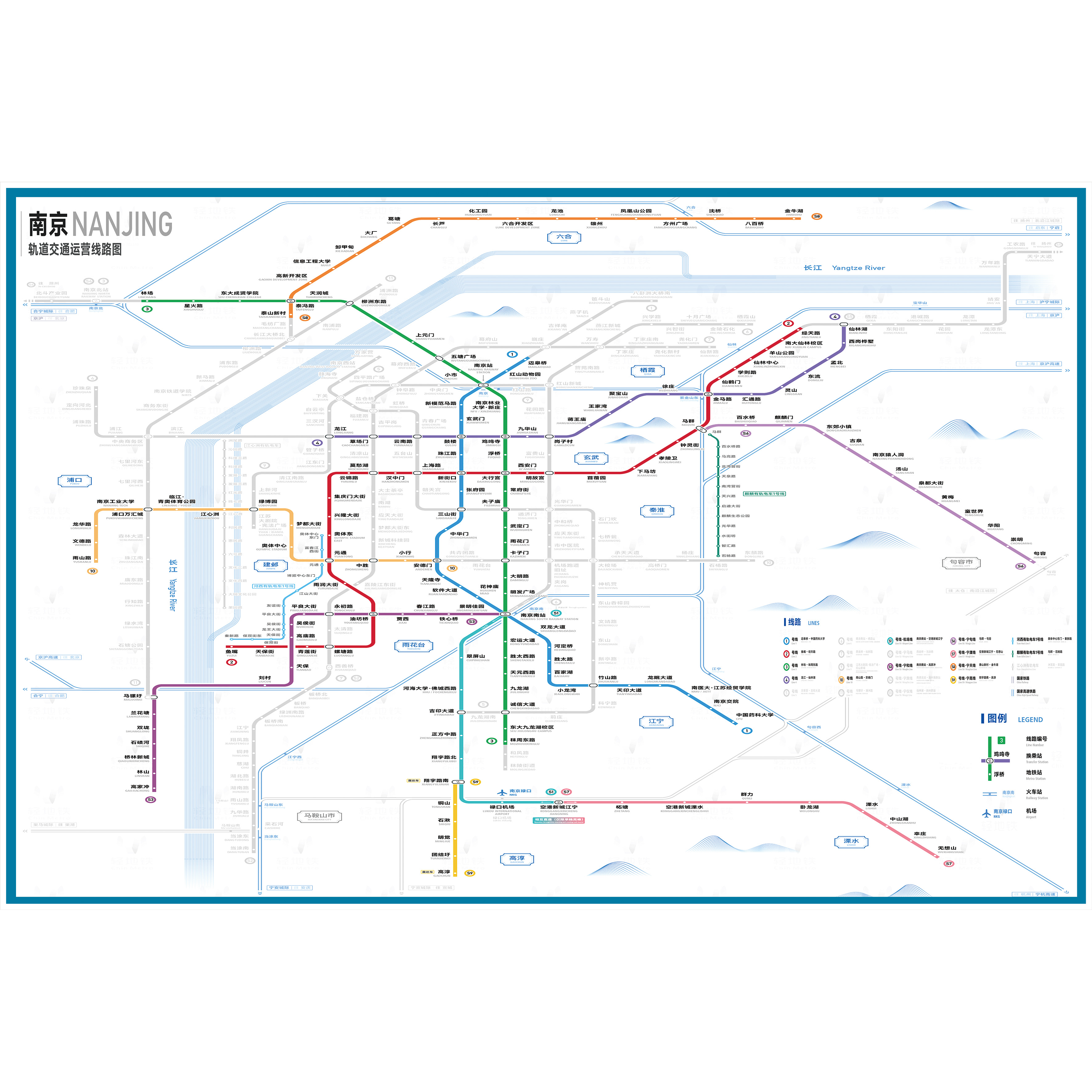 2024新版上海地铁换乘线路图轨道交通出行图大挂图规划图海报定制-图3