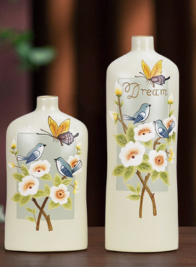 手绘客厅装饰品陶瓷简约现代