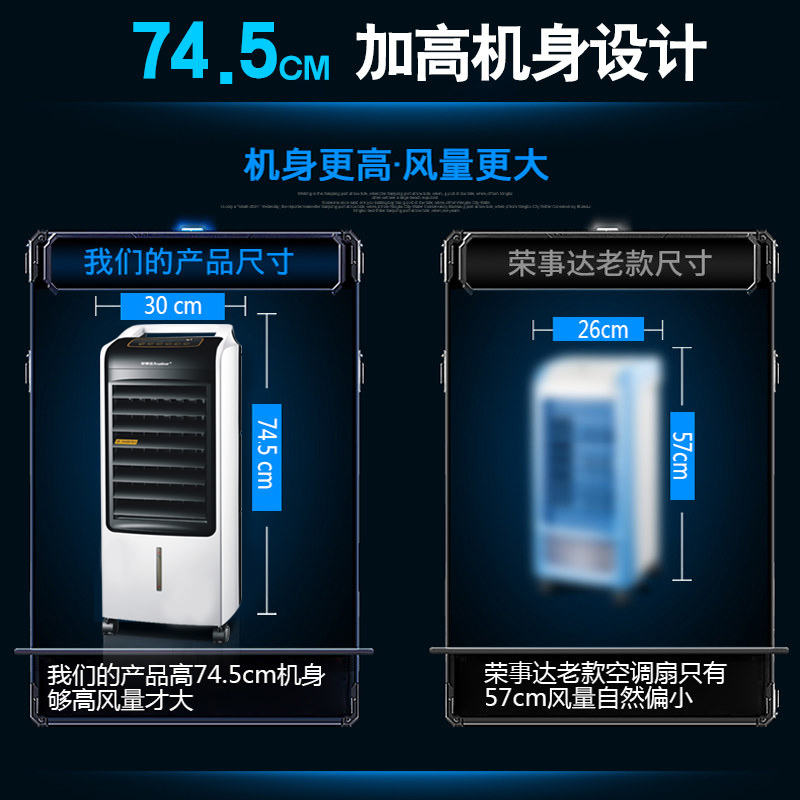 荣事达空调扇制冷器家用冷风机冷暖两用静音节能水冷气扇小型空调 荣事达空调扇制冷器家用冷风机冷暖两用静音节能水冷气扇小型空调