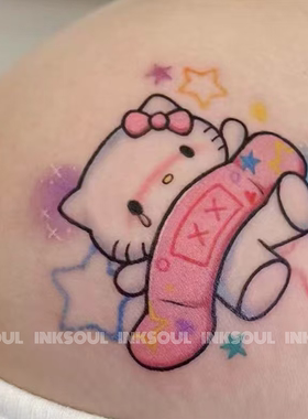 INKSOUL彩晕KT猫卡通粉色凯蒂猫