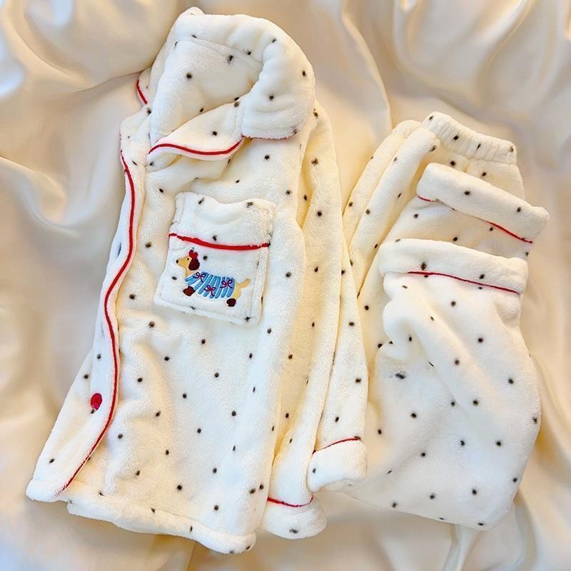 女童法兰绒睡衣秋冬季女孩宝宝冬装加绒保暖套装珊瑚绒儿童家居服,淘宝优惠券,粉丝福利购,淘宝优惠卷