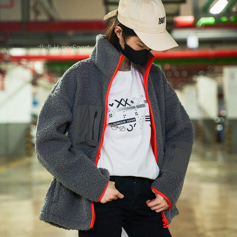 Puma彪马 刺绣Logo摇粒绒 立领运动夹克情侣款 深灰色929820-02,淘宝优惠券,粉丝福利购,淘宝优惠卷