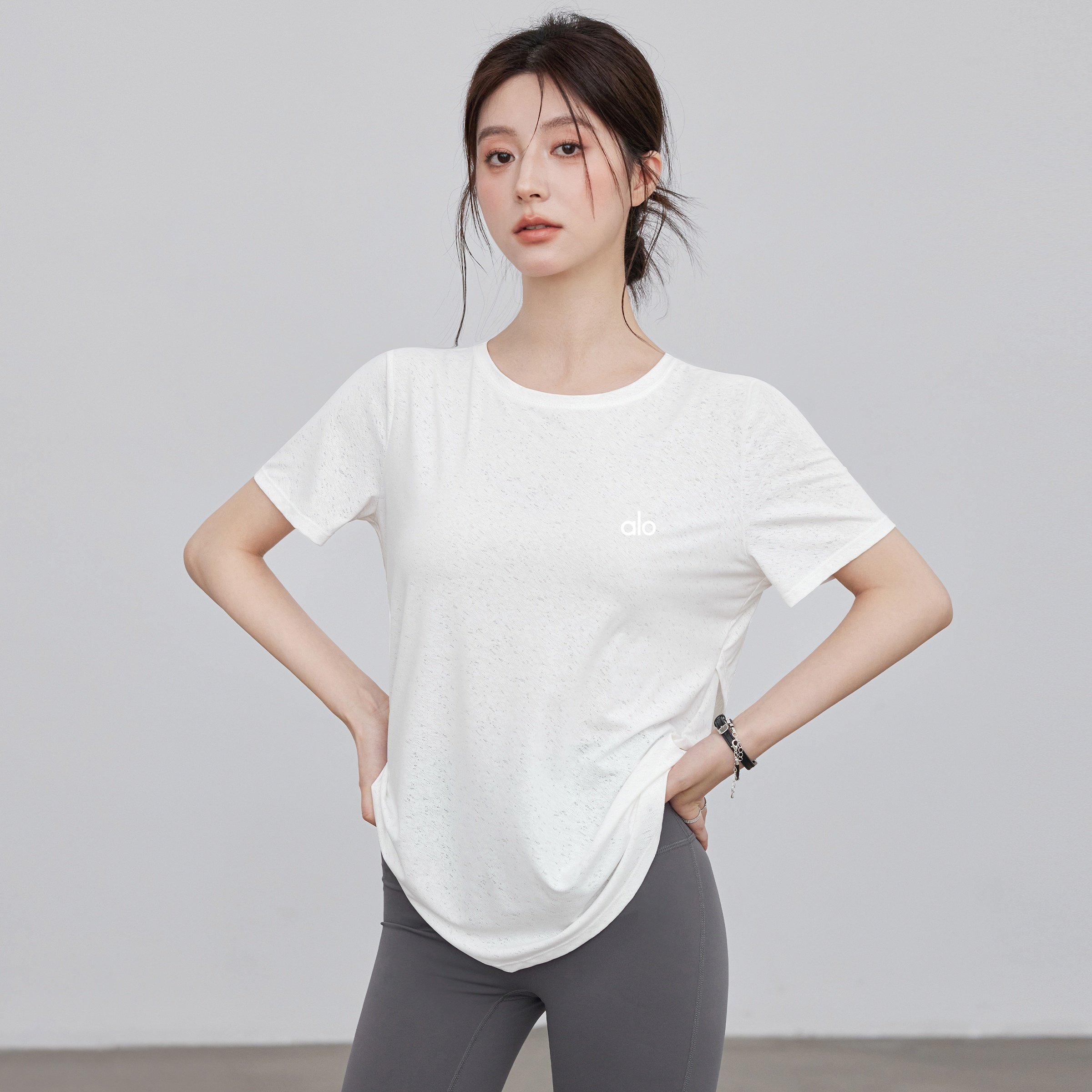 AIo夏季运动健身短袖T恤速干跑步训练瑜伽服透气罩衫上衣紧身显瘦,淘宝优惠券,粉丝福利购,淘宝优惠卷