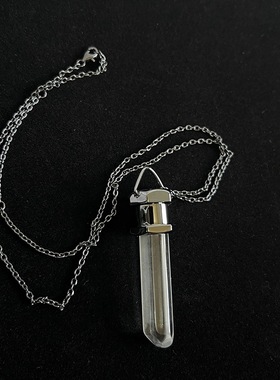 yohil黄铜吊坠项链男女水晶