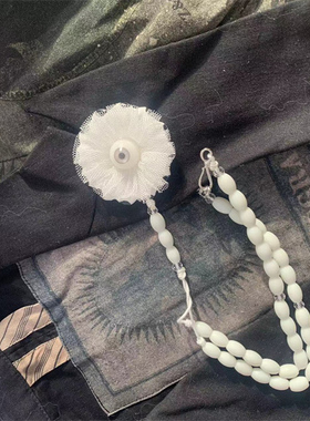 自主undercover风格高桥盾个性树脂羽毛与眼球项链