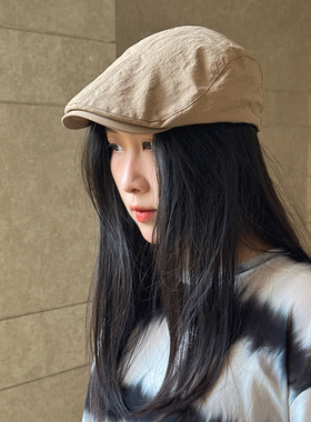 前进帽显脸小绿色洋气韩版薄款春夏户外运动休闲风鸭舌帽轻便型