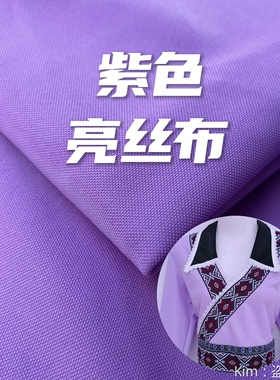 紫色制衣服亮丝布针织面料